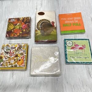 Assorted IHR Caspari Cypress Dinner & Cocktail Napkins Disposable 3 Ply Germany